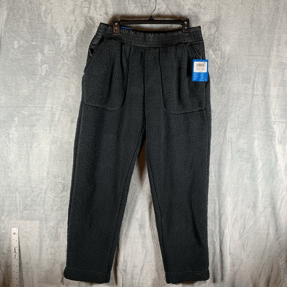 Columbia Women's Sherpa Pants West Bend Pull On L Black Pockets Cozy Warm Winter